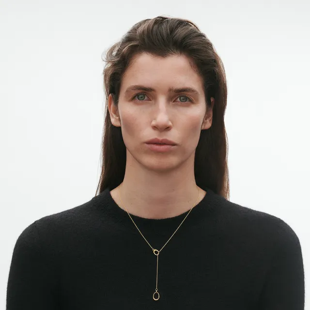 【Georg Jensen 官方旗艦店】OFFSPRING 套索項鍊(18K黃金)