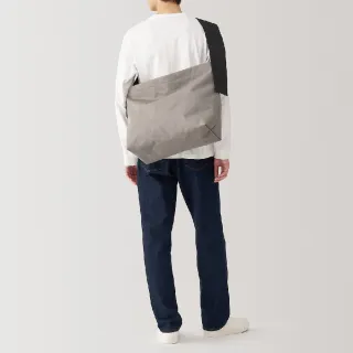 【MUJI 無印良品】寬版背帶肩背包(共2色)