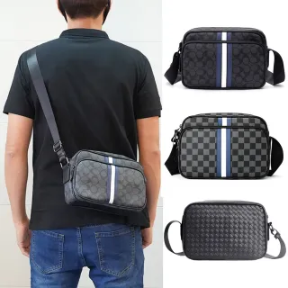 【MoonDy】母親節禮物 男生郵差包 男生包包 肩背包 男朋友生日禮物 精品包包 郵差包男 復古郵差包 側背包男