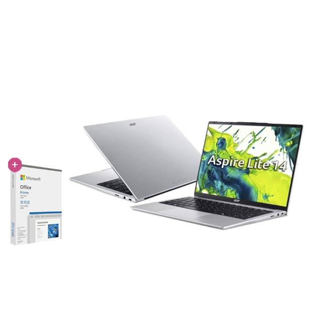 【Acer 宏碁】Office2024★14吋Intel N150文書效能筆電(Aspire Lite/AL14-32P-C36J/Intel N150/8G/512G/W11