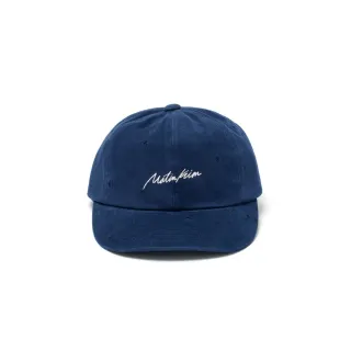 【MATIN KIM】官方旗艦 草寫LOGO刺繡棒球帽(海軍藍)