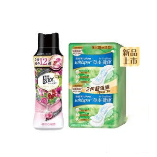 【Lenor 蘭諾】Lenor 蘭諾芳香豆 甜花石榴 520ml + 好自在 Air Dry Fresh 草本健康量大28cm 20片
