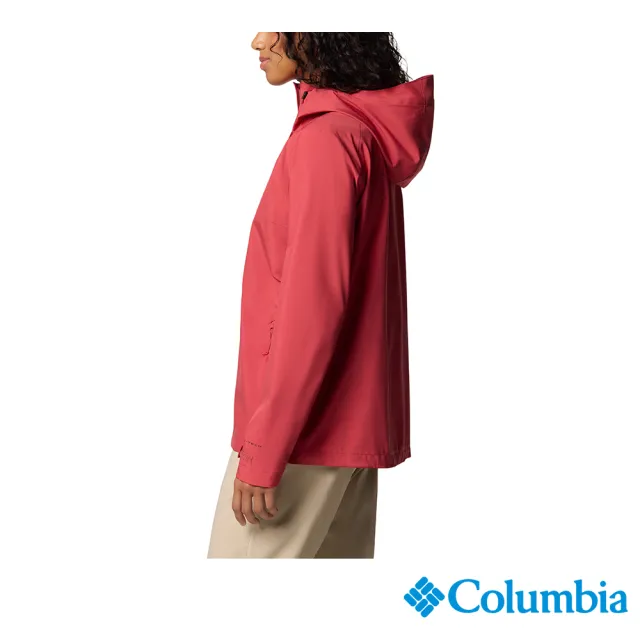 【Columbia 哥倫比亞】女款-OT防水外套-深紅色(UWR37660CV/JS)
