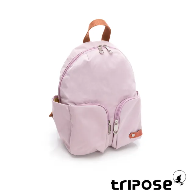 【tripose】CUBI微皺尼龍輕量後背包-小(手毬紫)