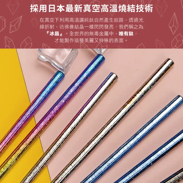 【BEST Ti】純鈦冰晶八方筷-冰耀黑(贈餐具袋-送完為止)
