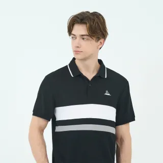 【GIORDANO 佐丹奴】男裝抗UV涼感POLO衫(04 標誌黑)