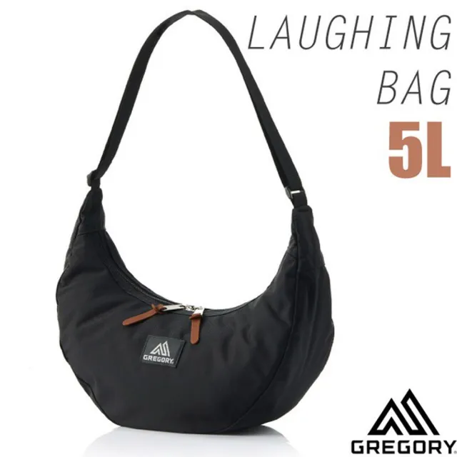 【Gregory】LAUGHING BAG L 斜背包5L.隨身肩背包.側背包.證件包.水餃包(148179-1041 黑)