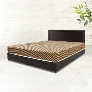 【IHouse】簡約風 房間組三件 床片+床底+床墊 雙大6尺