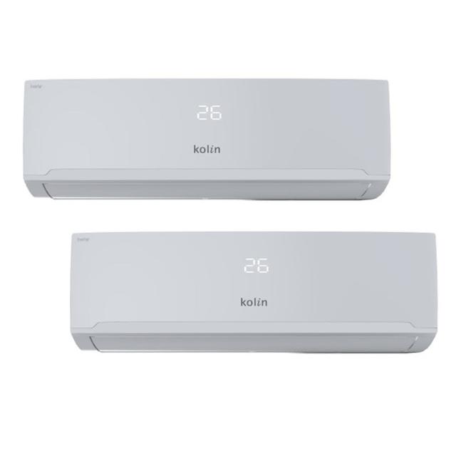 【Kolin 歌林】4-5坪+10-12坪一級變頻冷暖一對二分離式冷氣(KDV-P1012M301+KSA-PK282DV03A+KSA-PK722DV03A)