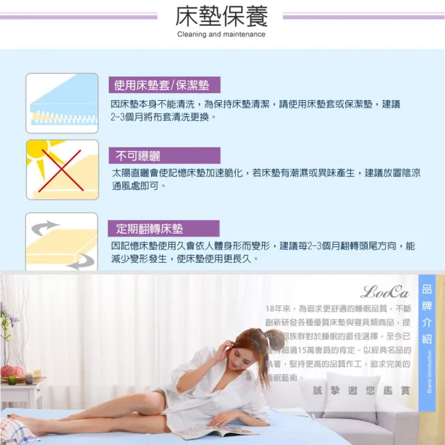 【LooCa】單人3尺 吸濕排汗12cm記憶床墊90x188cm-送記憶枕X1｜宿舍床墊推薦