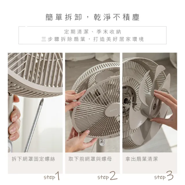 【KINYO】12吋機械式直立循環電風扇/AC循環扇(左右擺頭/三段風速/適用4-8坪空間 ACF-1142)