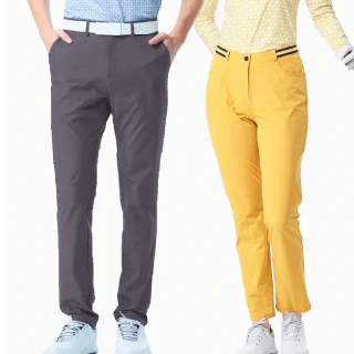 【KING GOLF】MOMO獨家特談！男女款果嶺舒適彈性修身素面休閒長褲/高爾夫球褲(多款任選)