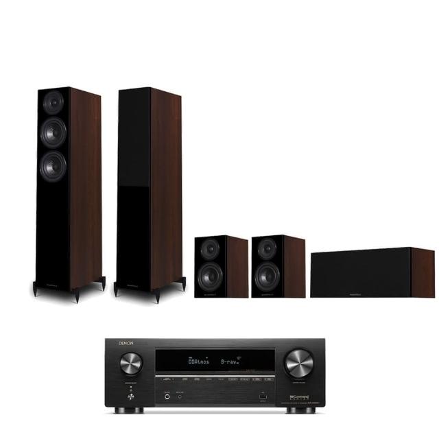 DENON AVR-X1800H AV接收器組，提供7.2聲道強大音效輸出，支援8K/60Hz HDMI傳輸與Dolby Atmos、DTS:X沉浸式環繞聲技術。內建藍芽與Wi-Fi無線串流功能，輕鬆連線多聲道喇叭，享受高解析音視覺體驗，提升居家娛樂品質，是家庭劇院升級的理想選擇。