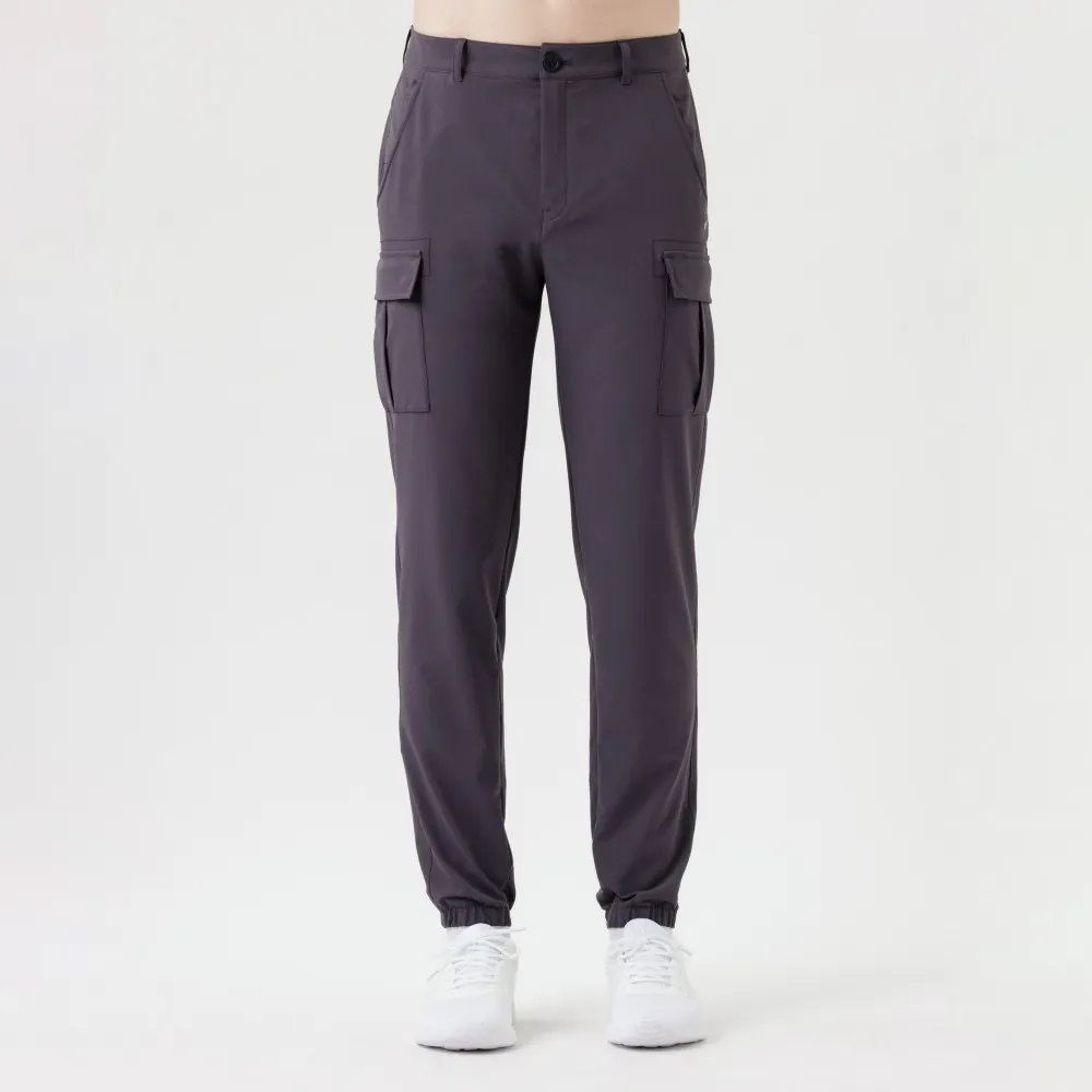 【Hilltop 山頂鳥】抗UV吸濕快乾彈性長褲 男款 黑｜PS07XMG7ECA0