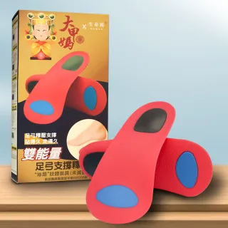 【日本旭川】鎮瀾宮聯名款 生命磁石墨烯支撐釋壓鞋墊1雙(足弓矯正 減壓支撐 抗菌除臭)
