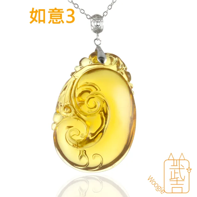 【Woogie武吉珠寶】琥珀蜜蠟精品藍琥珀項鍊(四款可選)