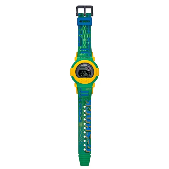 【CASIO 卡西歐】G-SHOCK 鮮豔俏皮玩味變換造型數位藍芽錶-綠(G-B001RG-3)
