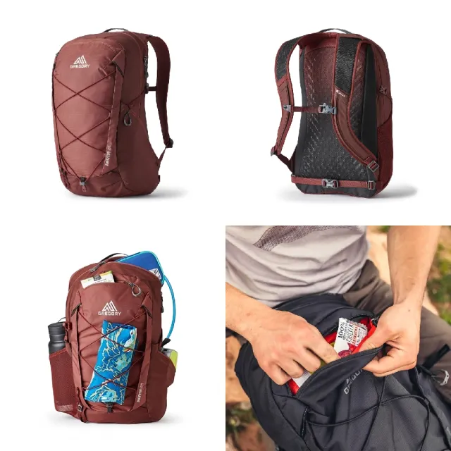【Gregory】後背包 Inertia 24L 紅 多功能 登山包 雙肩包 背包 包包 戶外 登山(1413391129)