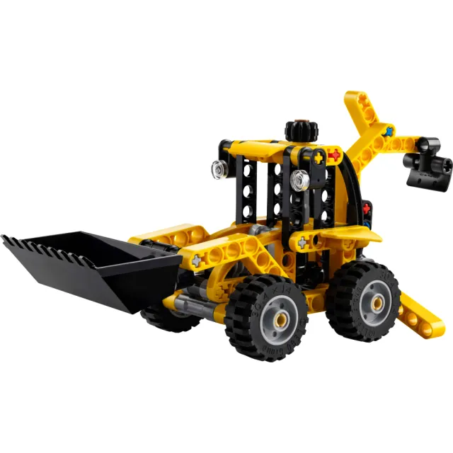 【LEGO 樂高】科技系列 42197 反鏟裝載機(挖土機 建築玩具 兒童玩具 禮物)