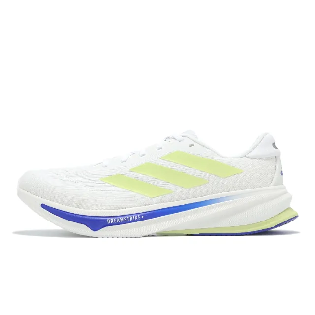 【adidas 愛迪達】慢跑鞋 Supernova Rise 2 M 男鞋 寬楦 白 綠 藍 緩衝 輕量 運動鞋 愛迪達(IH8712)
