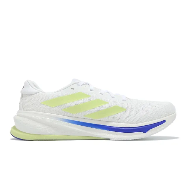 【adidas 愛迪達】慢跑鞋 Supernova Rise 2 M 男鞋 寬楦 白 綠 藍 緩衝 輕量 運動鞋 愛迪達(IH8712)