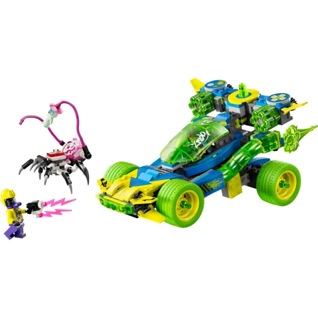 【LEGO 樂高】DREAMZzz 71491 馬特歐和綠魔球動感賽車(追夢人的試煉 玩具車 兒童玩具 積木 禮物)