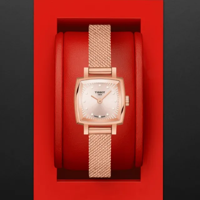 【TISSOT 天梭 官方授權】LADY LOVELY系列 米蘭帶時尚腕錶 母親節 禮物 推薦(T0581093345600)