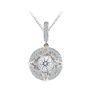 【King Star】GIA 30分 無色等級 3EX 天然鑽石項鍊 魅惑香戀(F color 八心八箭)