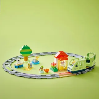 【LEGO 樂高】得寶系列 10427 互動式冒險列車(火車玩具 幼兒積木 兒童玩具 學習積木 禮物)