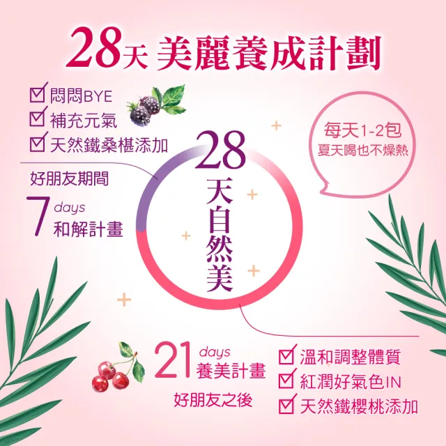 【順天本草】芙蓉之四物養美包-減糖版(10入/盒 紅潤好氣色)