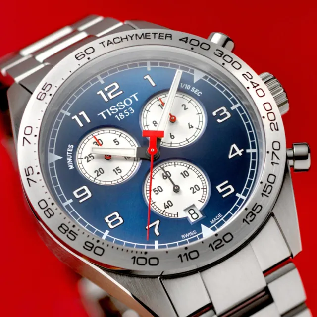 【TISSOT 天梭】PRS516 CHRONOGRAPH 三眼計時腕錶 錶 週年慶 雙11 (T1316171104200)