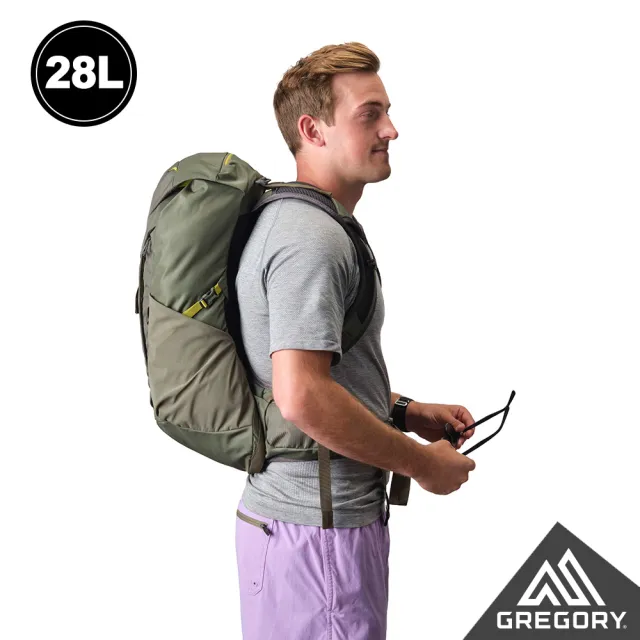 【Gregory官方直營】28L ZULU LT 多功能 背包 登山包 多色可選(透氣背板 臀帶 單日登山包 健行包 水袋包)