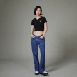 【Lee 官方旗艦】女裝 牛仔褲 / 牛仔寬褲 中藍洗水(LB417096319)