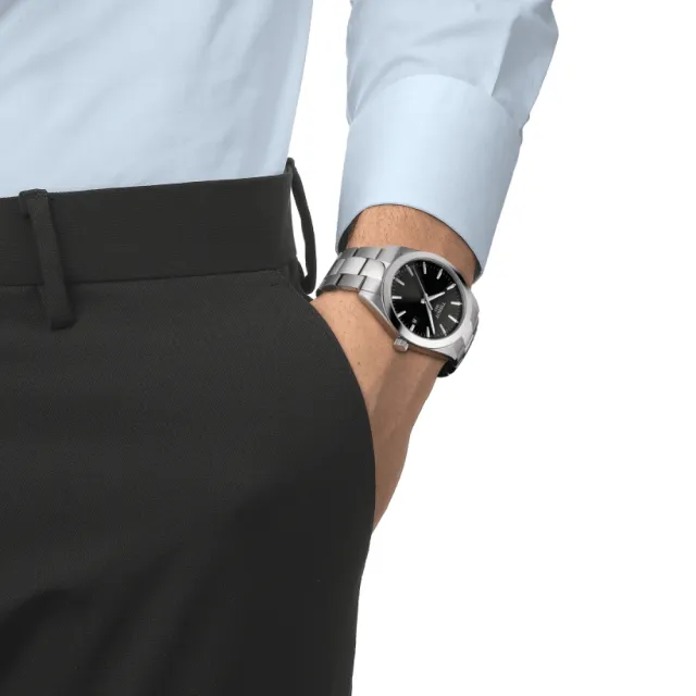 【TISSOT 天梭 官方授權】GENTLEMAN系列 正裝石英腕錶 母親節 禮物 推薦(T1274101105100)