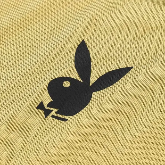 【PLAYBOY】假兩件個性黃色網洋裝(黃色)