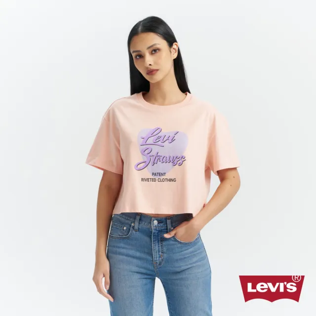 【LEVIS】女款 圓領短袖 短版短袖 短t 上衣 熱賣單品 003SS-0000