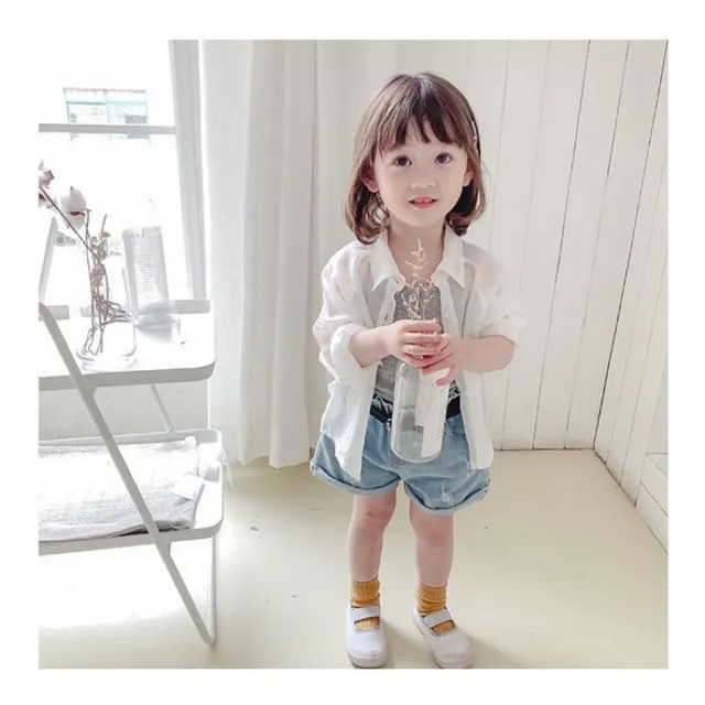 【安朵童舖】現貨兒童韓版薄款女童防曬外套襯衫防曬空調外套透氣防曬外套(004/022)