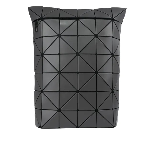 【ISSEY MIYAKE 三宅一生】BAO BAO BLOCKY 啞光霧面拉鍊後背包(炭灰色)