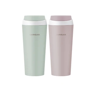 【LocknLock 樂扣樂扣】官方直營 跳跳奶蓋彈蓋不鏽鋼咖啡杯 550ml(二色任選)