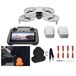 【DJI】FLIP 暢飛套裝 DJI RC 2 帶屏遙控器 空拍機 + 2年保險 + 128G卡 + 炫彩螺旋槳 + 葫蘆收納盒
