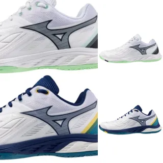 【MIZUNO 美津濃】WAVE FANG 2 男款 寬楦 羽球鞋(71GA231335 71GA231336 白綠 白藍 室內運動鞋)