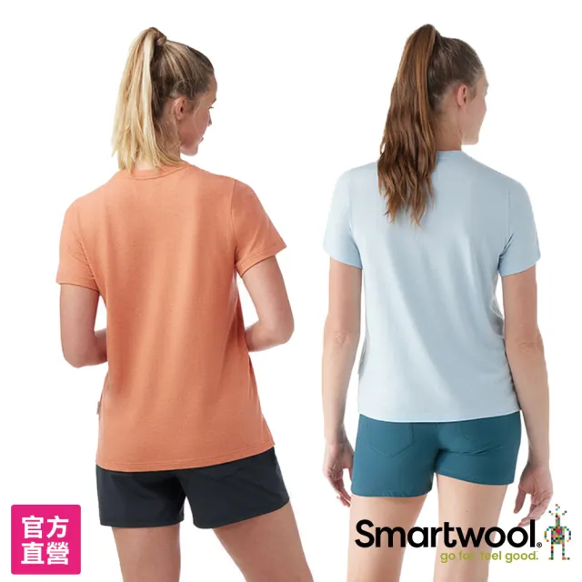 【SmartWool】女 Perfect 短袖 圓領 上衣(美麗諾羊毛衣 有機棉 吸濕排汗 抑菌抗臭 親膚)