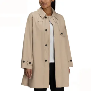 【Mammut 長毛象官方直營】Transporter HS Coat AF W 日系防水長版大衣 女款 薩凡納褐 #1010-31400