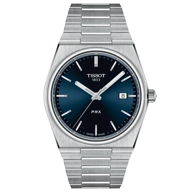 【TISSOT 天梭】PRX系列 1970年代復刻 時尚腕錶 錶 週年慶 雙11 (T1374101104100)