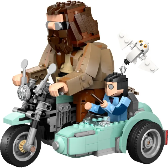 【LEGO 樂高】哈利波特系列 76443 海格和哈利波特的摩托車(Harry Potter 死神的聖物 兒童玩具 積木 禮物)