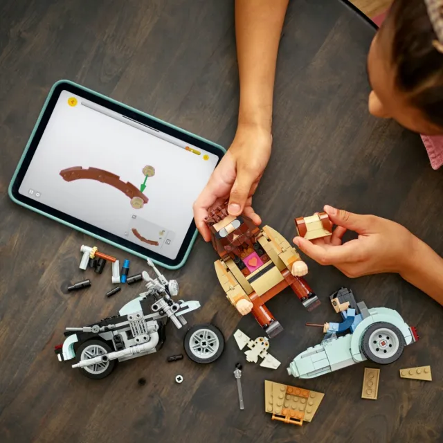 【LEGO 樂高】哈利波特系列 76443 海格和哈利波特的摩托車(Harry Potter 死神的聖物 兒童玩具 積木 禮物)