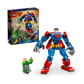 【LEGO 樂高】DC超級英雄系列 76302 超人機甲大戰雷克斯路瑟(Superman 漫威電影 兒童玩具 積木 禮物)