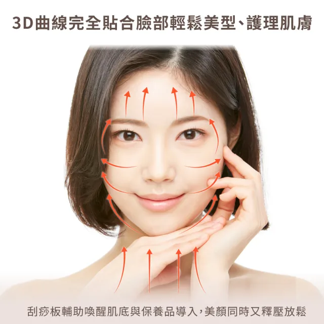 【Beroso 倍麗森】買一送一 緊緻美顏溫感震動按摩儀餅乾機(拉提美容儀 美容儀 臉部美容儀 教師節 送禮)