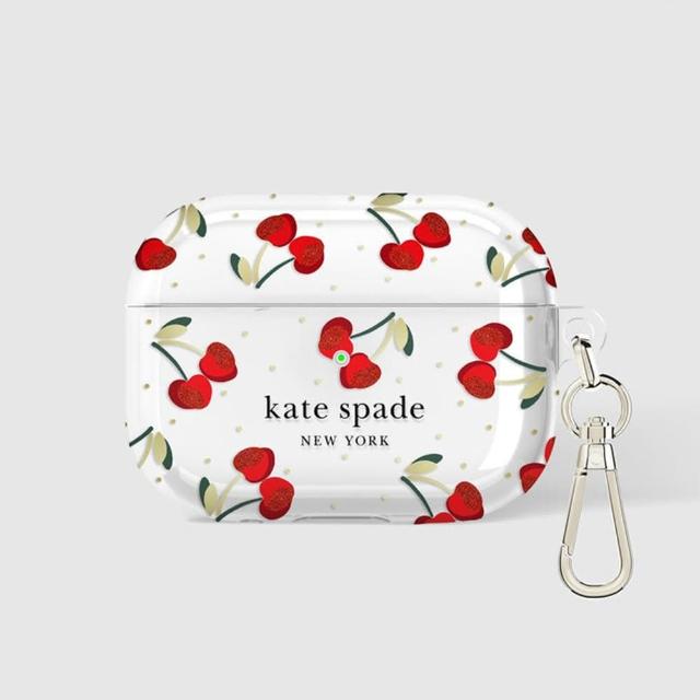 【KATE SPADE】AirPods 1/2代 保護殼套 嬌豔櫻桃(硬殼/耳機套/耳機殼)