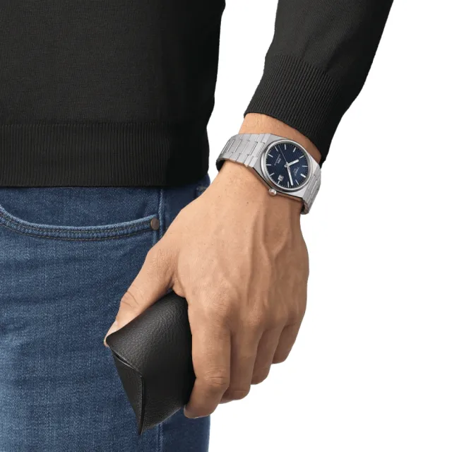 【TISSOT 天梭】PRX系列 1970年代復刻 機械腕錶 錶 週年慶 雙11 (T1374071104100)